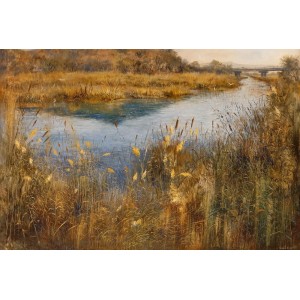 Tahir Bilal Ummi, 60 x 80 Inch, Oil on Canvas, Landscape Painting, AC-TBL-135